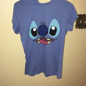 Cute stitch hooded tank
